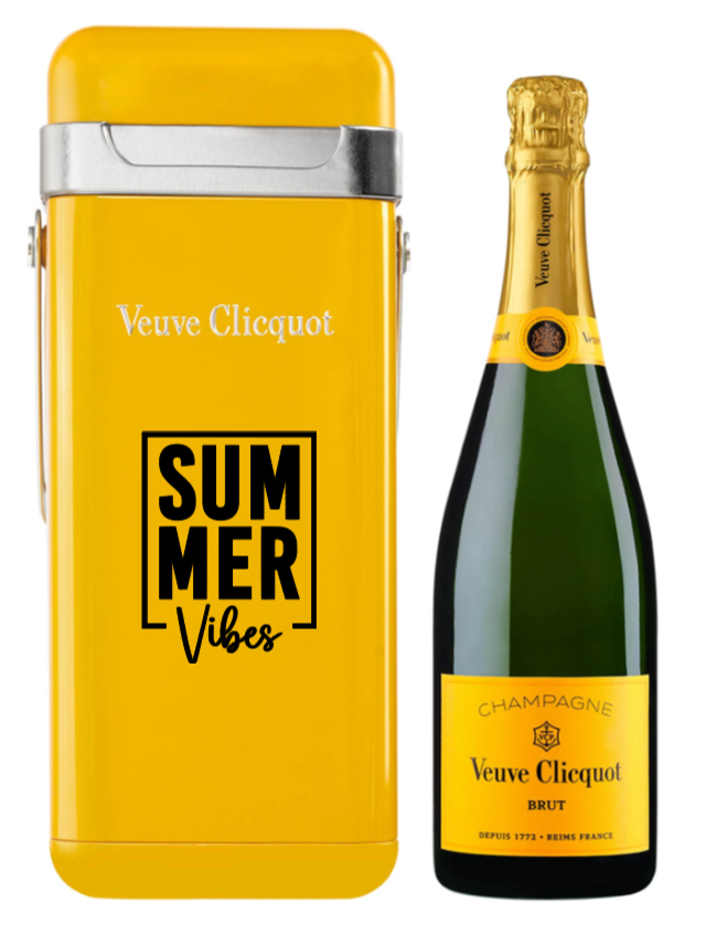 signaturebottle.ch Veuve Clicquot - brut - gelbe Cooler Box, Summer Vibes